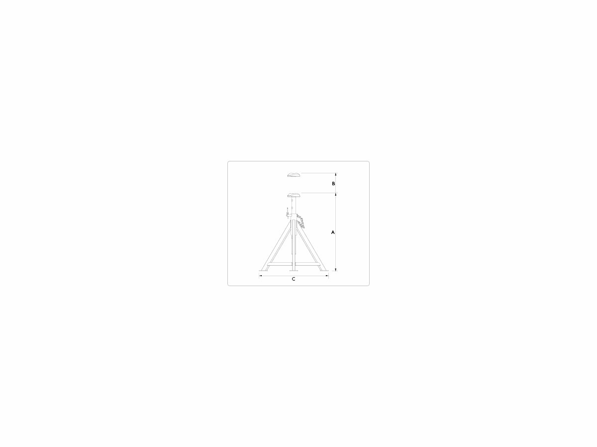 Chandelles pliantes  AB5/ AB8 AC Hydraulic