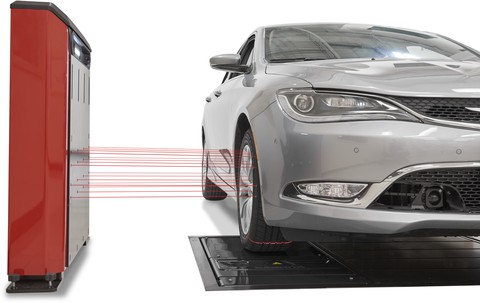 Mesure autonome de l'alignement des roues et de la profondeur de la bande de roulement