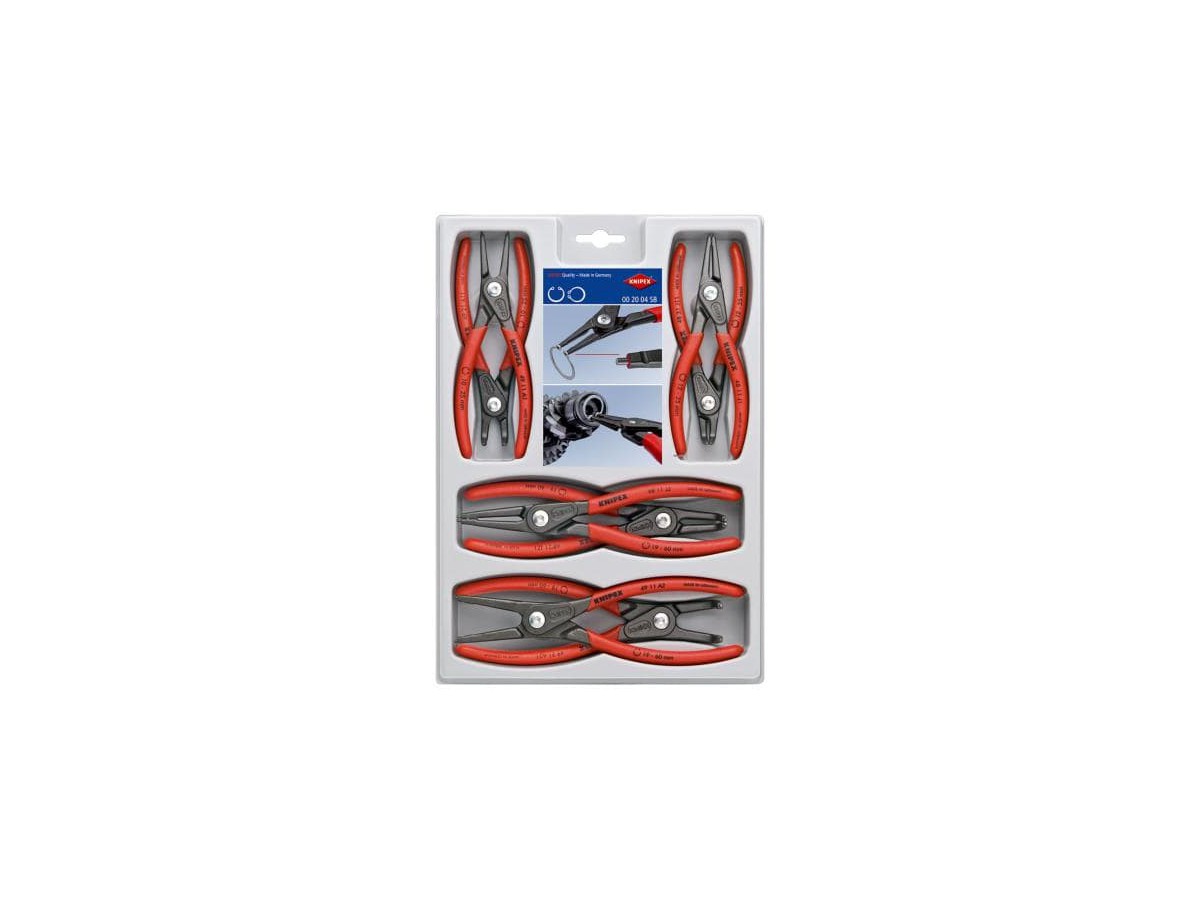 KNIPEX Präzisions-Sicherungsringzangen-S - 8-teilig