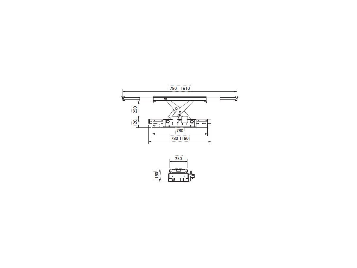 Traverse de levage hydraulique à main - AC Hydraulic A/S SD20L