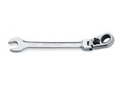 Clé à cliquet à tête flexible pour boîtes/extrémités ouvertes métrique standard 15° (Blue-Point®) 12 points 17 mm