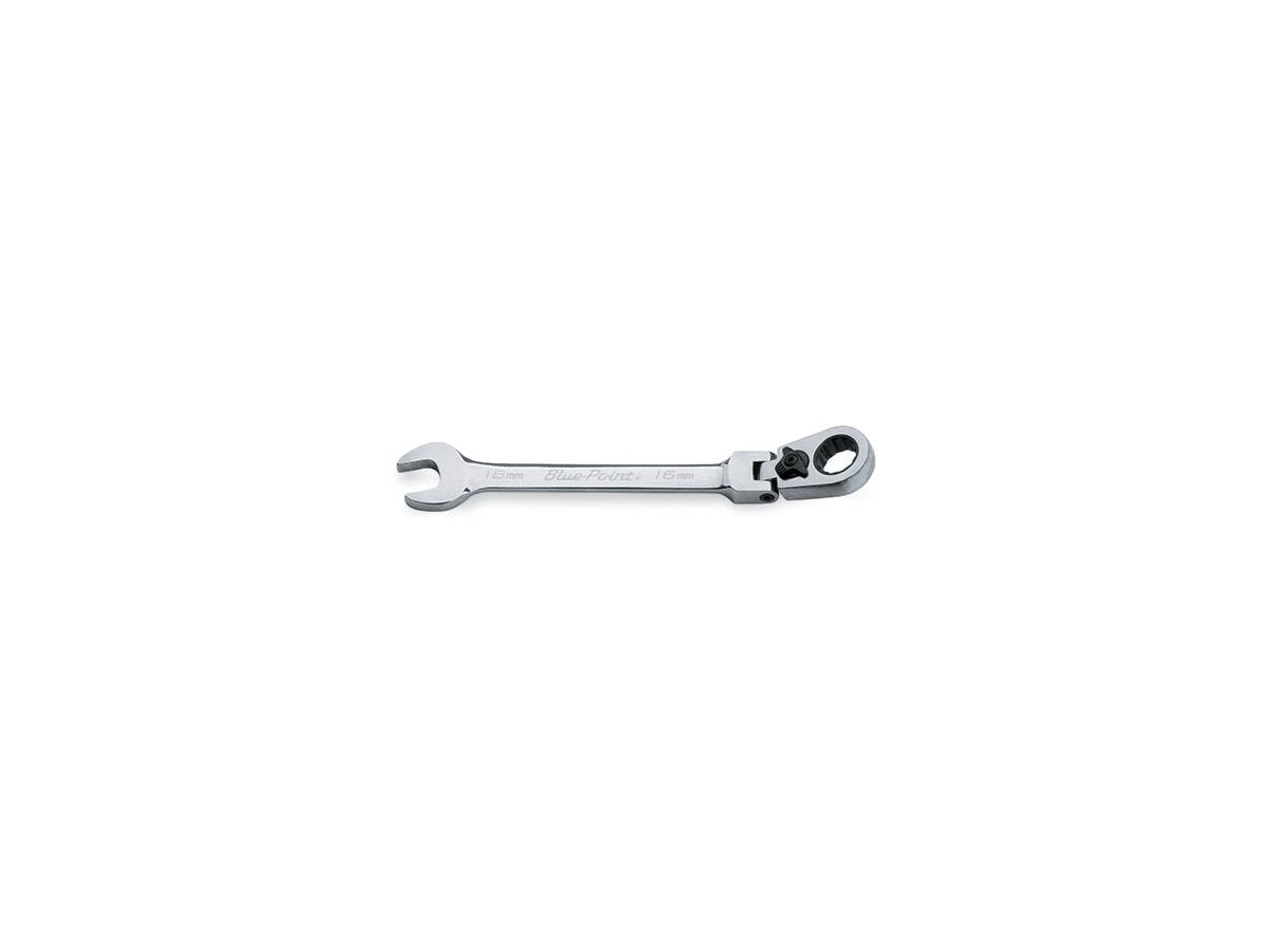 Flexkopf-Ratsche / Gabelschlüssel metrischer Standard 15° (Blue-Point®) 12-kant 16 mm