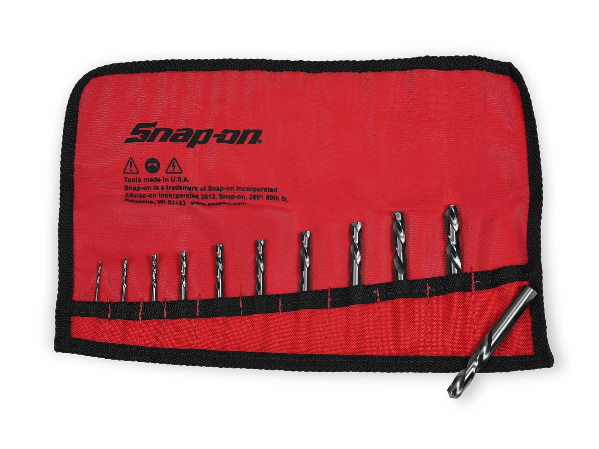 Jeux de forets au cobalt à torsion gauche Snap-on 11 pièces