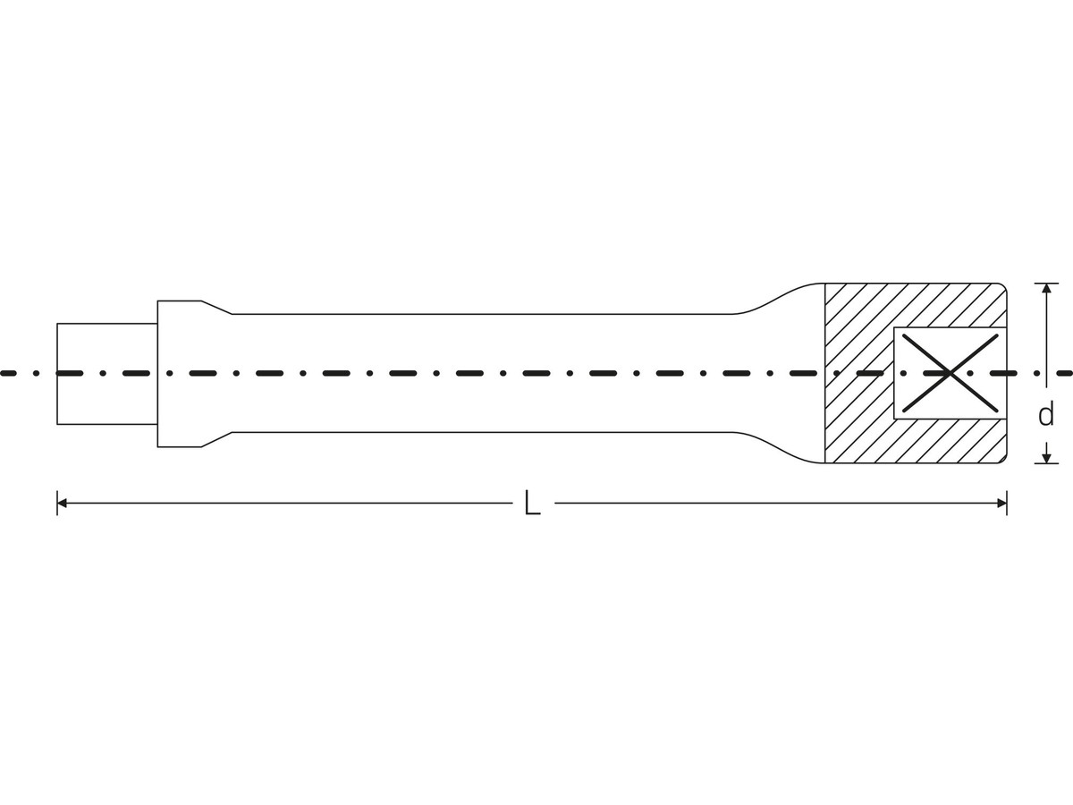 STAHLWILLE Verlängerung 76 mm 3/8"