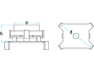 Supports spéciaux adapté pour des tampon - convient pour Volvo S80 / utilisation un