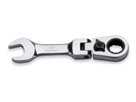 Clé à cliquet à extrémité ouverte courte 1/2" tête flexible