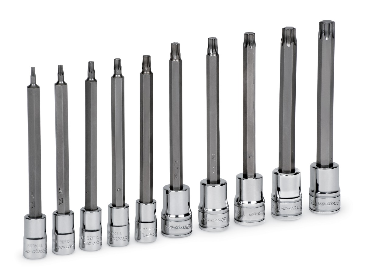 Jeu de douilles Torx extra longues T8-T50