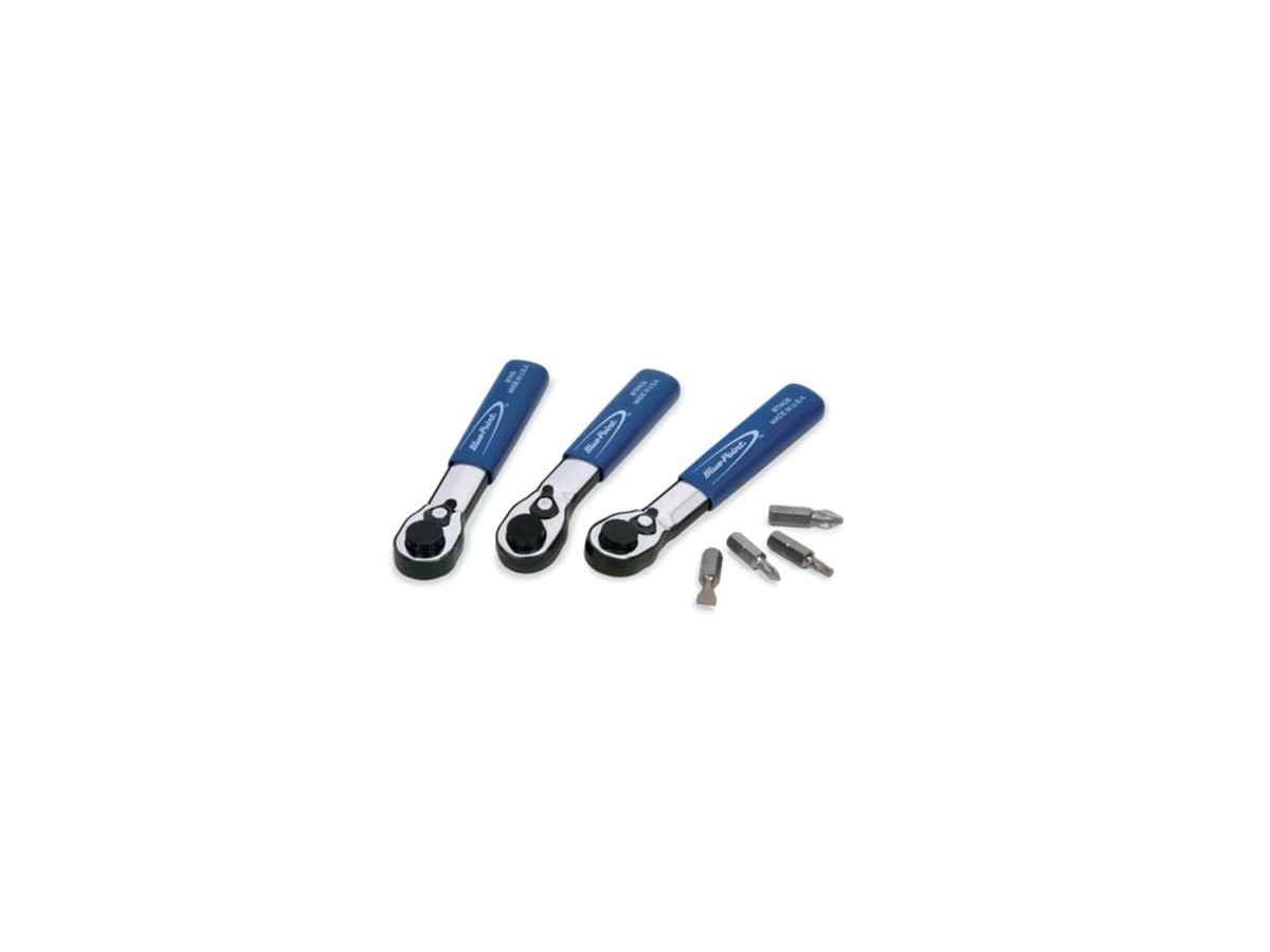 Jeu de poignées miniatures à cliquet de (Blue-Point®) 7 pièces