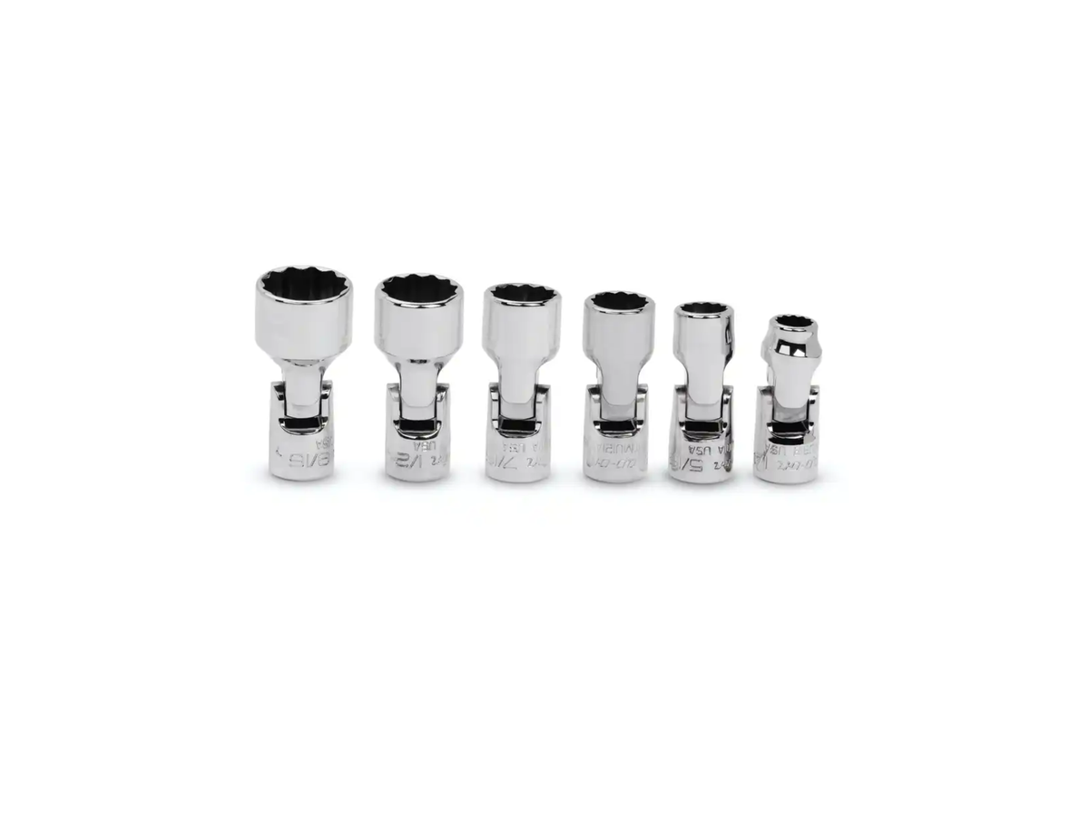 Satz Gelenk-Stecknüsse 1/4", Zoll 12-kt.