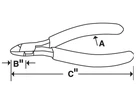 Snap-on Pistolengriff-Seitenschneider