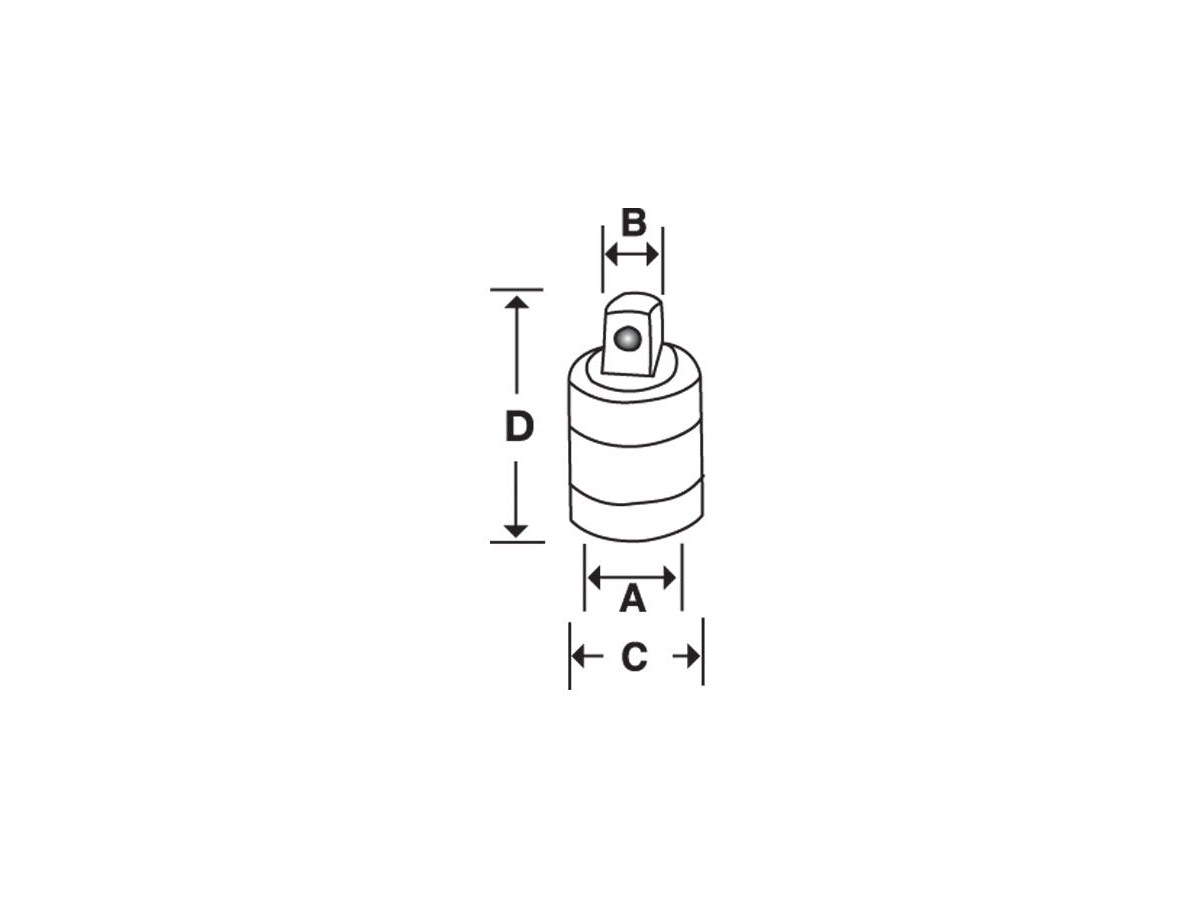 Snap-on Antriebsadapter 4-kant 1/4"