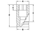 Schlag-Stecknuss Snap-on 1.1/4" mit 1" Antrieb