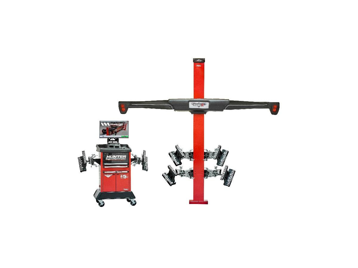 Achsvermessung Nutzfahrzeuge - HUNTER HawkEye XL fixe Säule