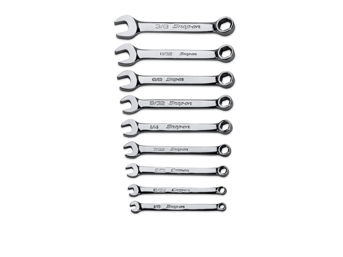 Jeu de clés à anneaux ouverte Snap-on Mini 6-pans 1/8" - 3/8"