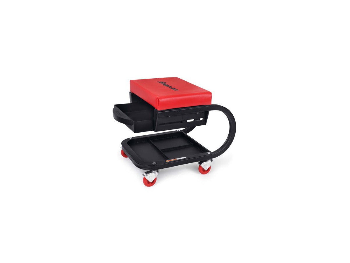 Werkstattsitz rollbar (rot)