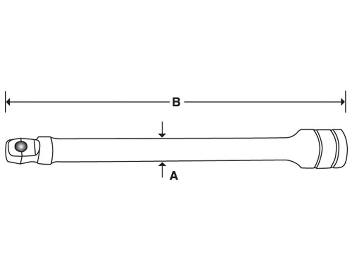 Extension 1/4" "Wobble-Plus" 10"
