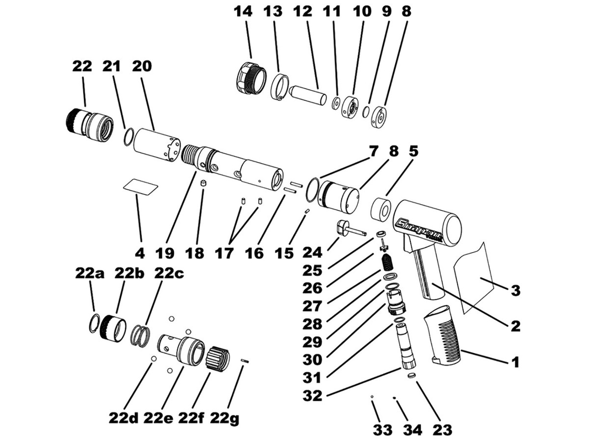 Snap-on Druckluft-Schwerlast-Meisselhammer