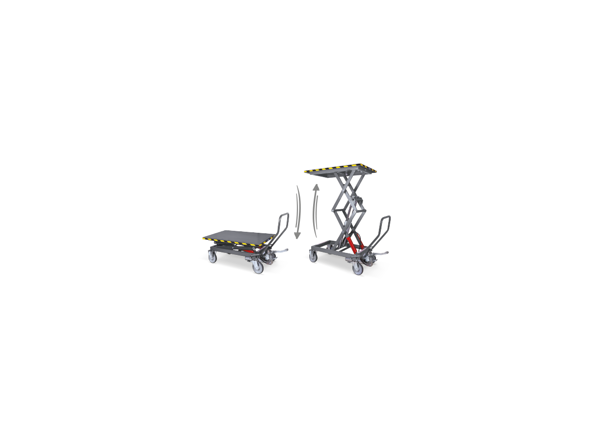 Table élévatrice mobile, capacité 1'000k - RAVAGLIOLI KT100