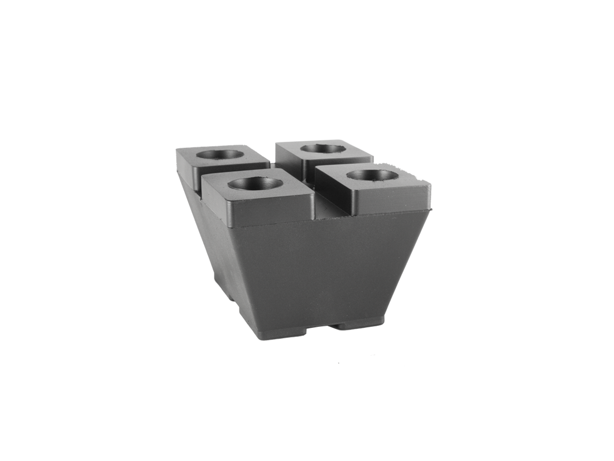 Bloc de caoutchouc, 90 mm hauter - convient pour UNIVERSELL
