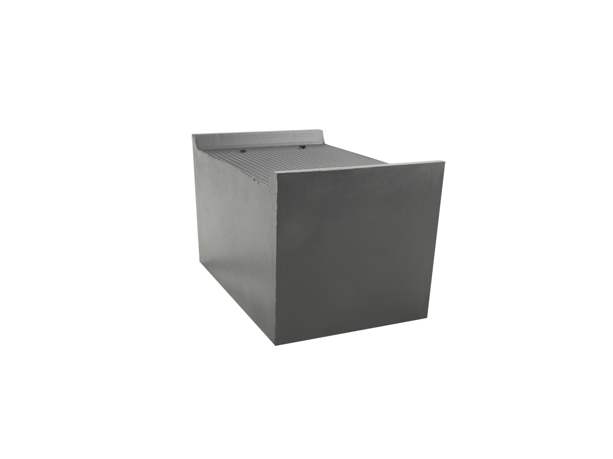 Bloc de caoutchouc renvorsé, 135 mm haut - convient pour UNIVERSELL