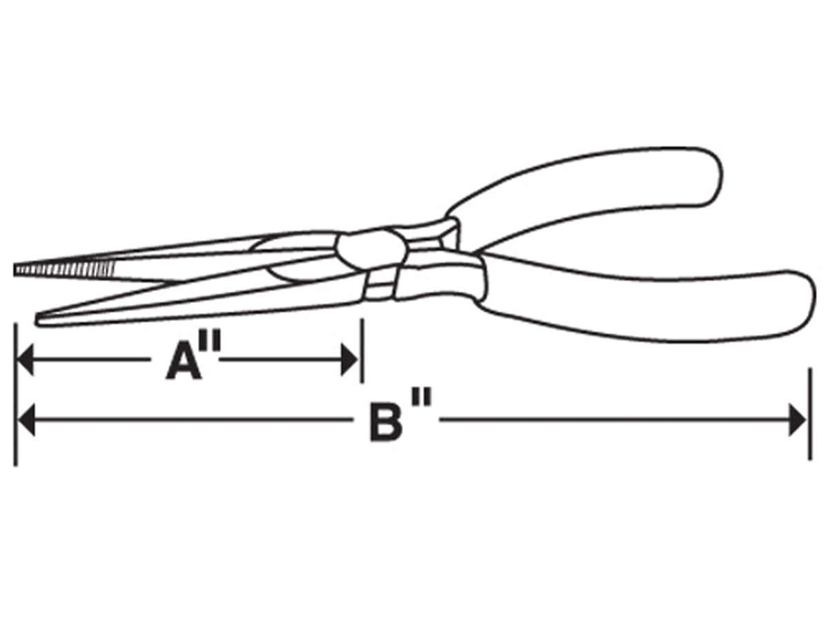 Pince à bec effilé Snap-on avec coupeur latéral 8"