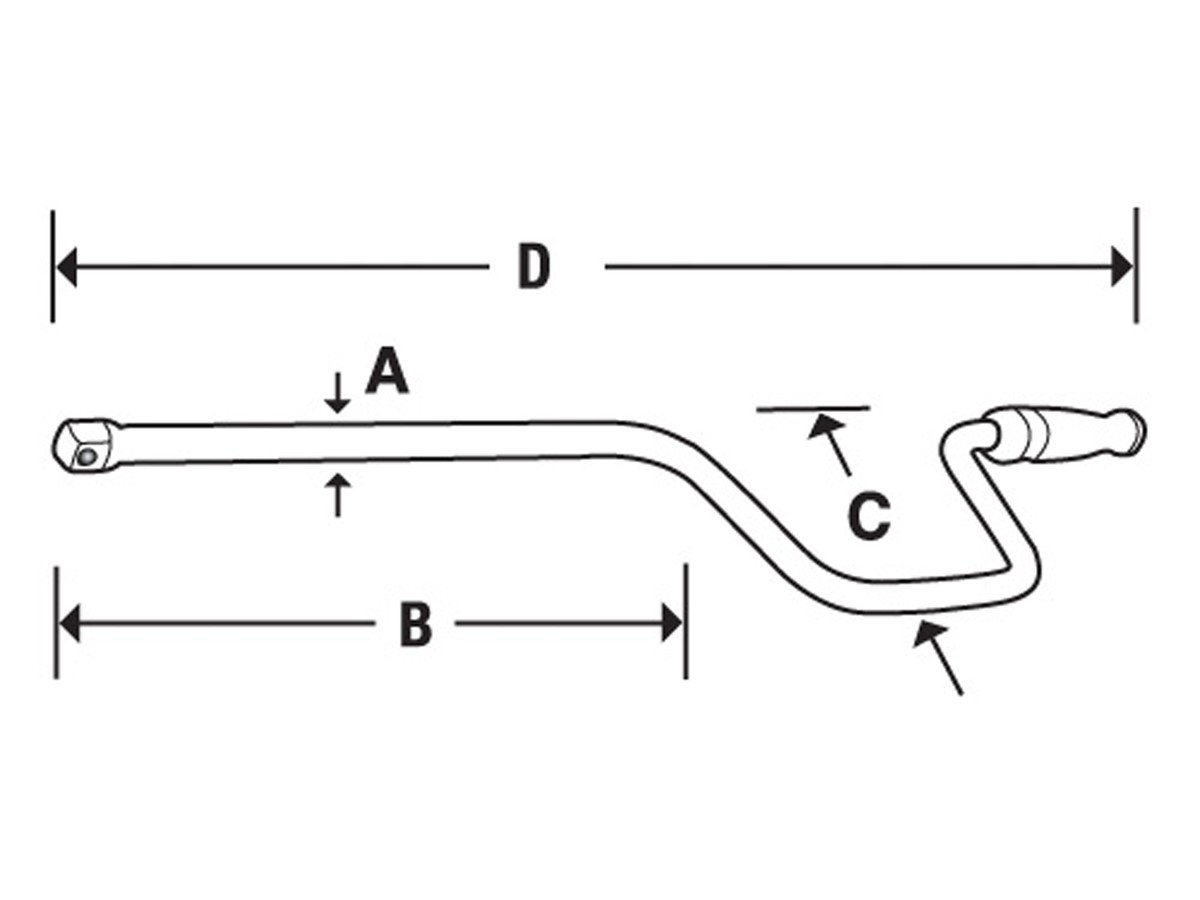 Manivelle 1/4"