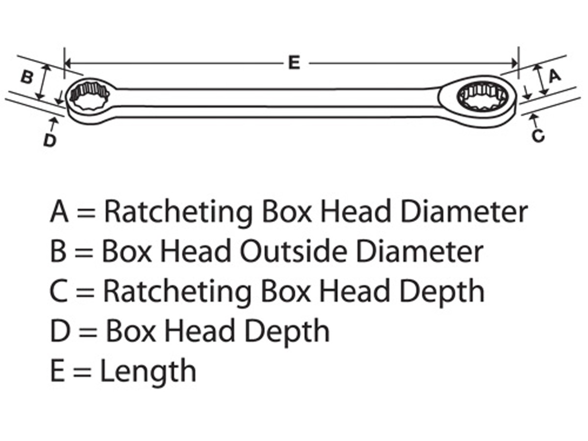 Ringschlüssel 5/8" Rätsche einseitig