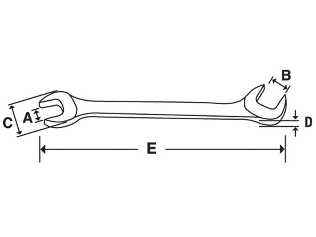 Mini clé à fourche Snap-on 11/32-3/8"