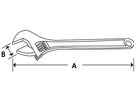 Snap-on Rollgabelsschlüssel brüniert 6"