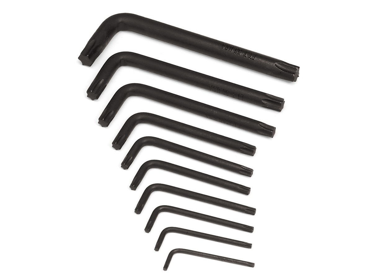 Jeu de clés Torx 10 pièces T10-T55