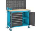 Werkbank mit Türe fahrbar
