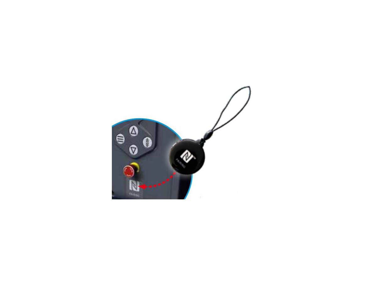 NFC-Tag für Pairing der Hubsäulen