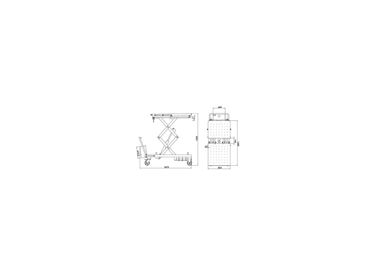 Élévateur de batterie électro-hydraulique GOVONI