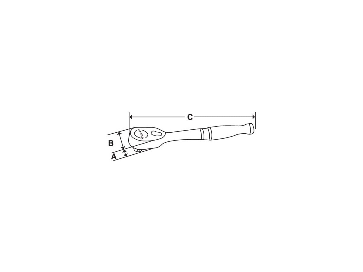 Cliquet à long manche 1/4" Drive Dual 80® Technology