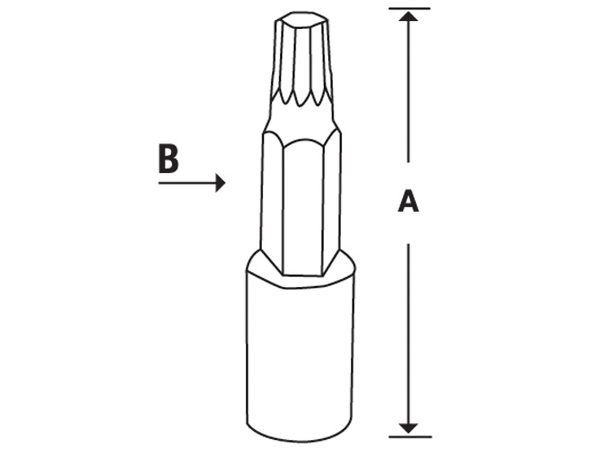 Douille multi-dents 5 mm
